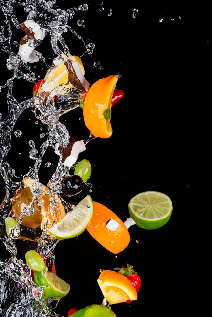 Vinilos para lavavajillas frutas y agua